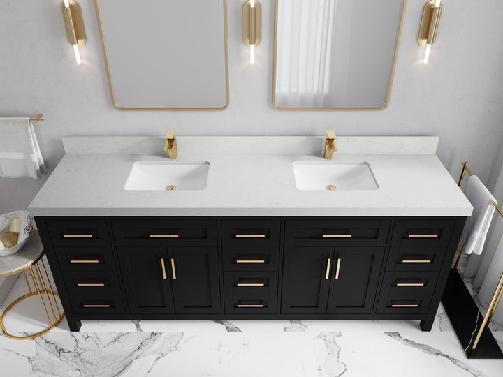 Cambridge 84 in. W x 22 in. D Double Sink Bathroom Vanity - photo 29