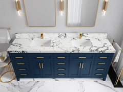 Cambridge 84 in. W x 22 in. D Double Sink Bathroom Vanity - photo 35