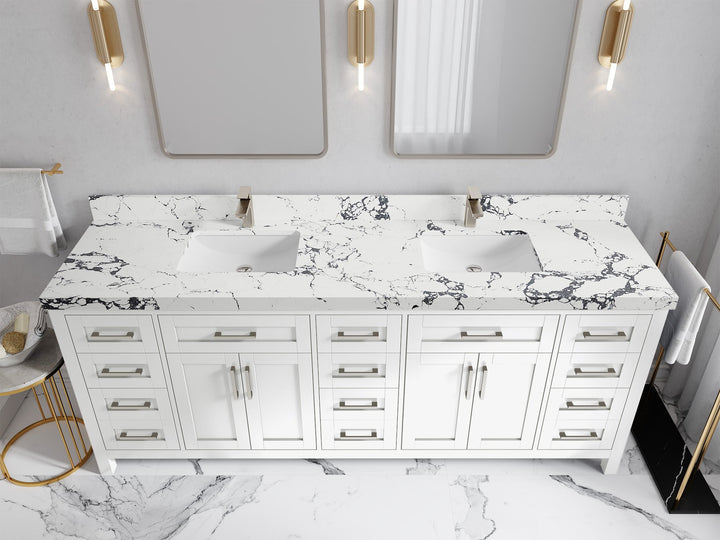 Cambridge 84 in. W x 22 in. D Double Sink Bathroom Vanity - photo 46