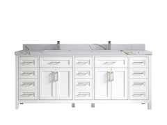 Cambridge 84 in. W x 22 in. D Double Sink Bathroom Vanity - photo 14
