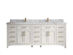Cambridge 84 in. W x 22 in. D Double Sink Bathroom Vanity - photo 34