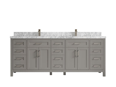 Cambridge 84 in. W x 22 in. D Double Sink Bathroom Vanity - Willow Bath and Vanity