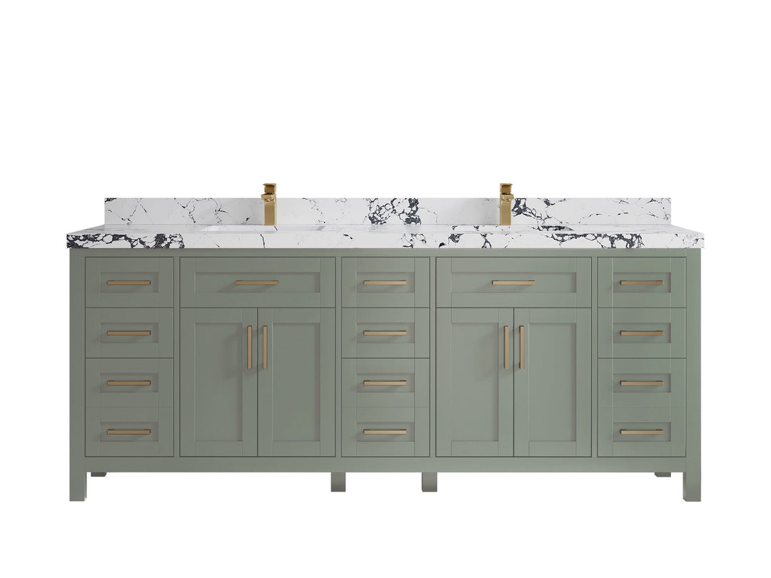 Cambridge 84 in. W x 22 in. D Double Sink Bathroom Vanity - Willow Bath and Vanity