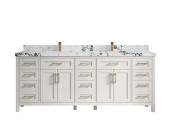 Cambridge 84 in. W x 22 in. D Double Sink Bathroom Vanity - photo 32