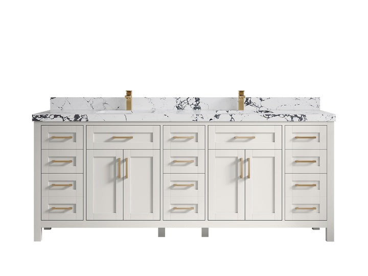 Cambridge 84 in. W x 22 in. D Double Sink Bathroom Vanity - photo 37