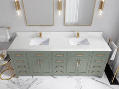 Cambridge 84 in. W x 22 in. D Double Sink Bathroom Vanity - photo 26