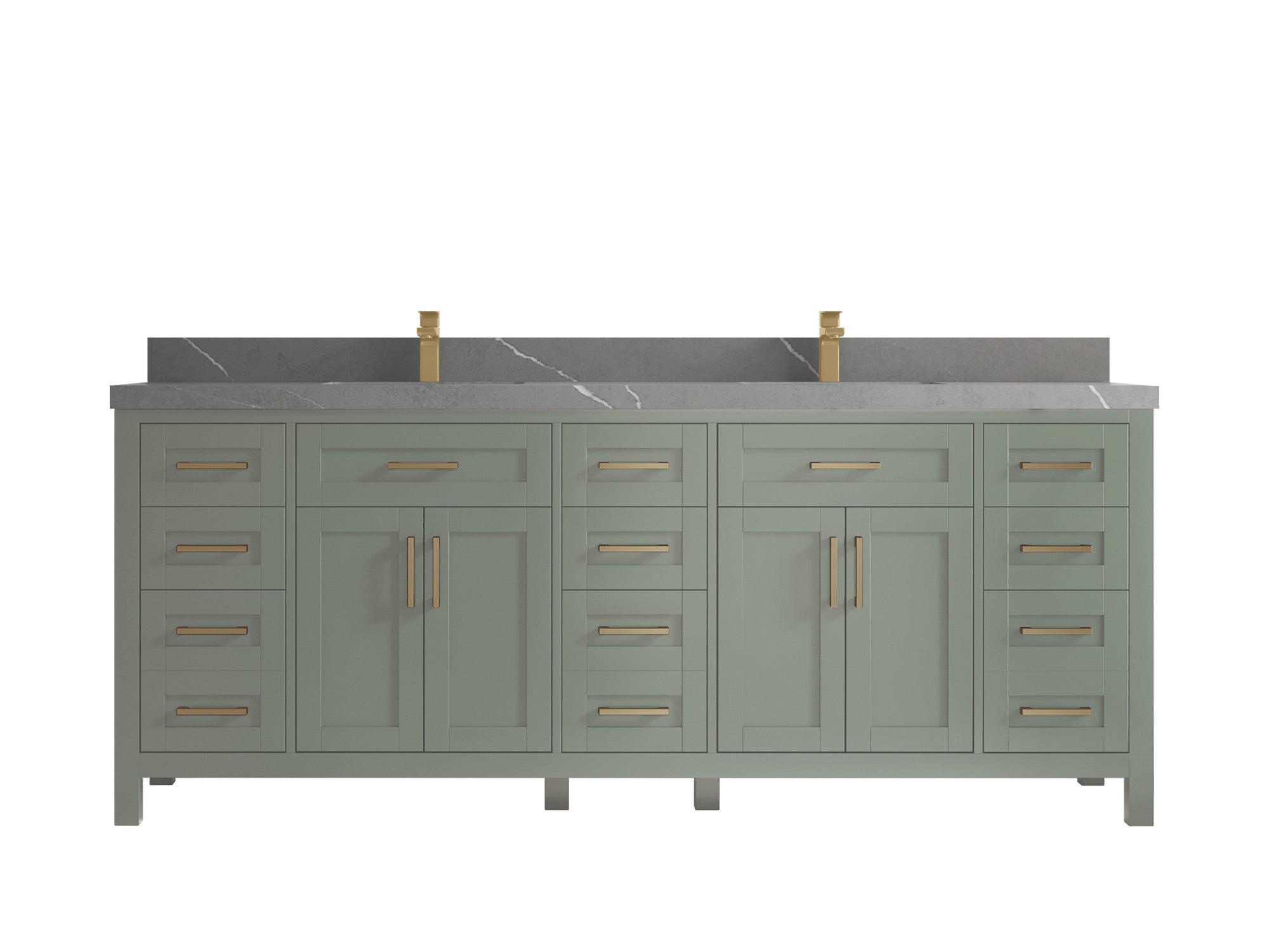 Cambridge 84 in. W x 22 in. D Double Sink Bathroom Vanity - Willow Bath and Vanity