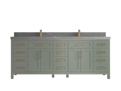 Cambridge 84 in. W x 22 in. D Double Sink Bathroom Vanity - Willow Bath and Vanity