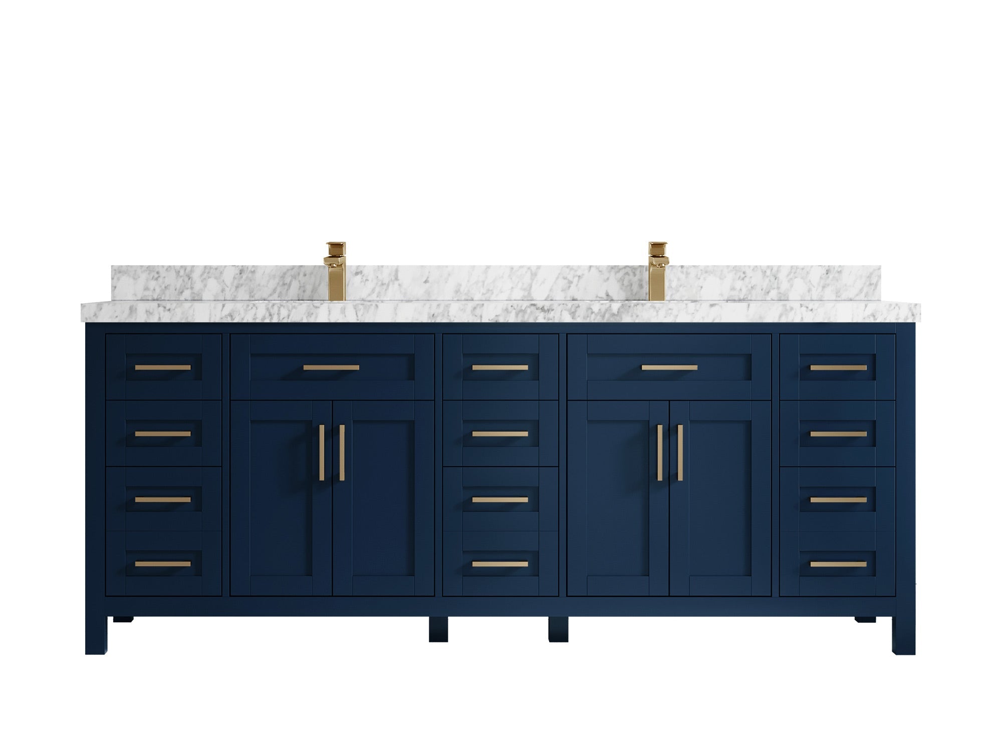 Cambridge 84 in. W x 22 in. D Double Sink Bathroom Vanity - Willow Bath and Vanity