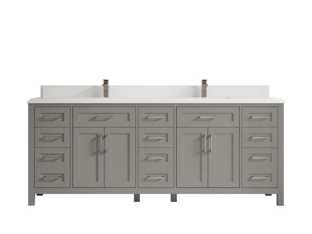 Cambridge 84 in. W x 22 in. D Double Sink Bathroom Vanity - Willow Bath and Vanity
