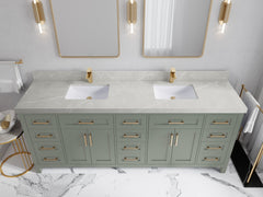 Cambridge 84 in. W x 22 in. D Double Sink Bathroom Vanity - photo 32