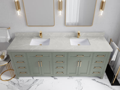 Cambridge 84 in. W x 22 in. D Double Sink Bathroom Vanity - Willow Bath and Vanity