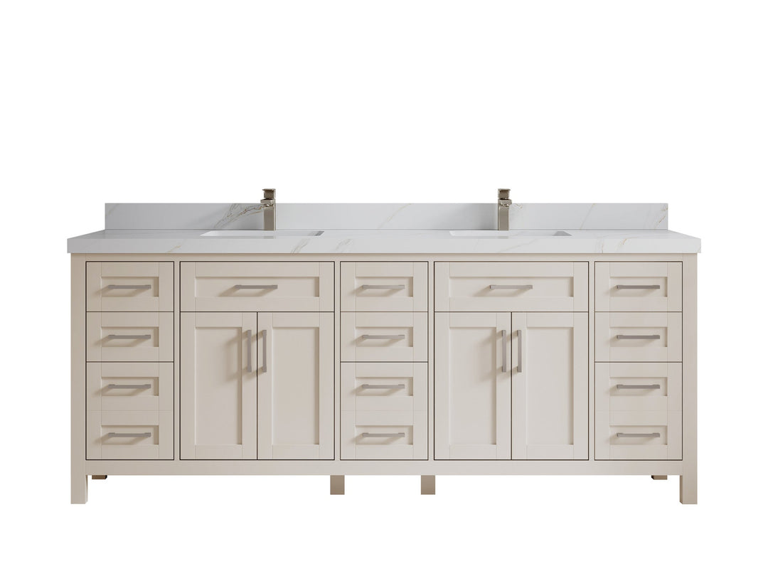Cambridge 84 in. W x 22 in. D Double Sink Bathroom Vanity - Willow Bath and Vanity