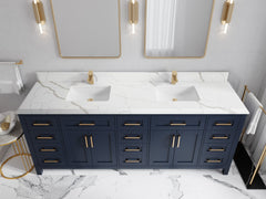 Cambridge 84 in. W x 22 in. D Double Sink Bathroom Vanity - photo 21