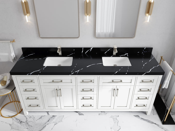 Cambridge 84 in. W x 22 in. D Double Sink Bathroom Vanity - photo 12