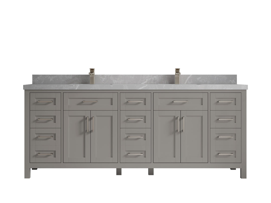 Cambridge 84 in. W x 22 in. D Double Sink Bathroom Vanity - Willow Bath and Vanity