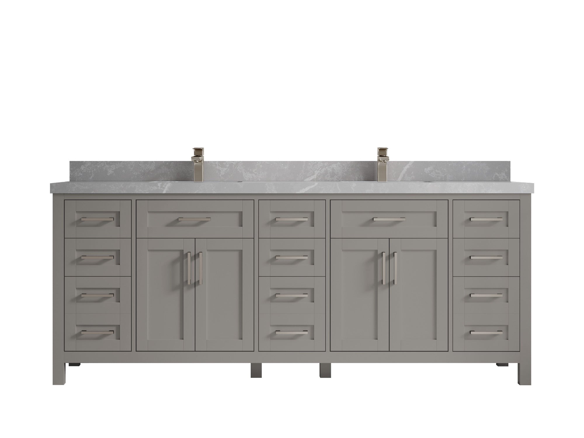 Cambridge 84 in. W x 22 in. D Double Sink Bathroom Vanity - Willow Bath and Vanity