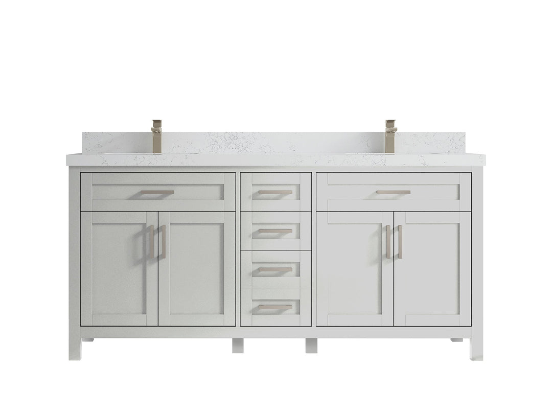 Cambridge 84 in. W x 22 in. D Double Sink Bathroom Vanity - Willow Bath and Vanity