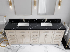Cambridge 84 in. W x 22 in. D Double Sink Bathroom Vanity - photo 9