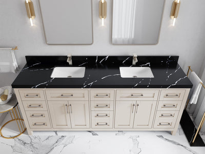 Cambridge 84 in. W x 22 in. D Double Sink Bathroom Vanity - Willow Bath and Vanity