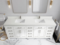 Cambridge 84 in. W x 22 in. D Double Sink Bathroom Vanity - photo 39