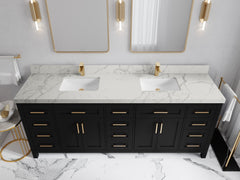 Cambridge 84 in. W x 22 in. D Double Sink Bathroom Vanity - photo 14