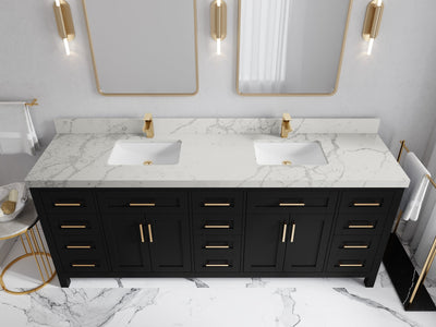 Cambridge 84 in. W x 22 in. D Double Sink Bathroom Vanity - Willow Bath and Vanity