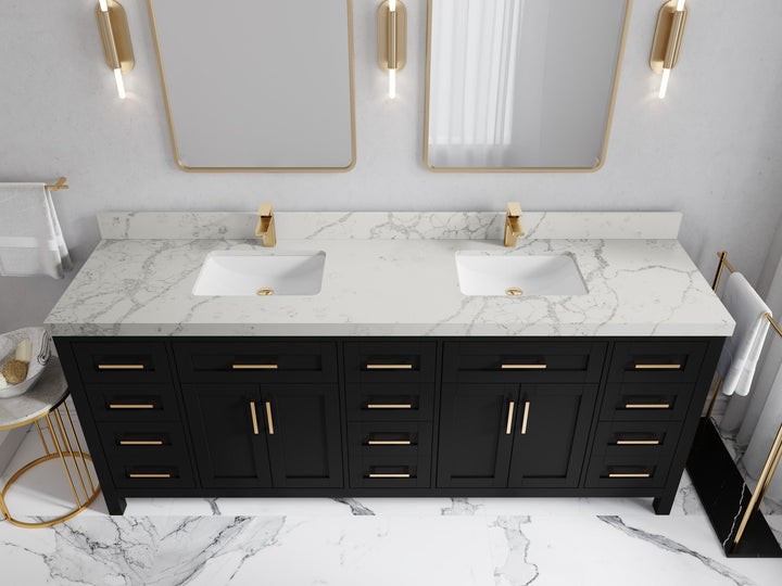 Cambridge 84 in. W x 22 in. D Double Sink Bathroom Vanity - photo 19