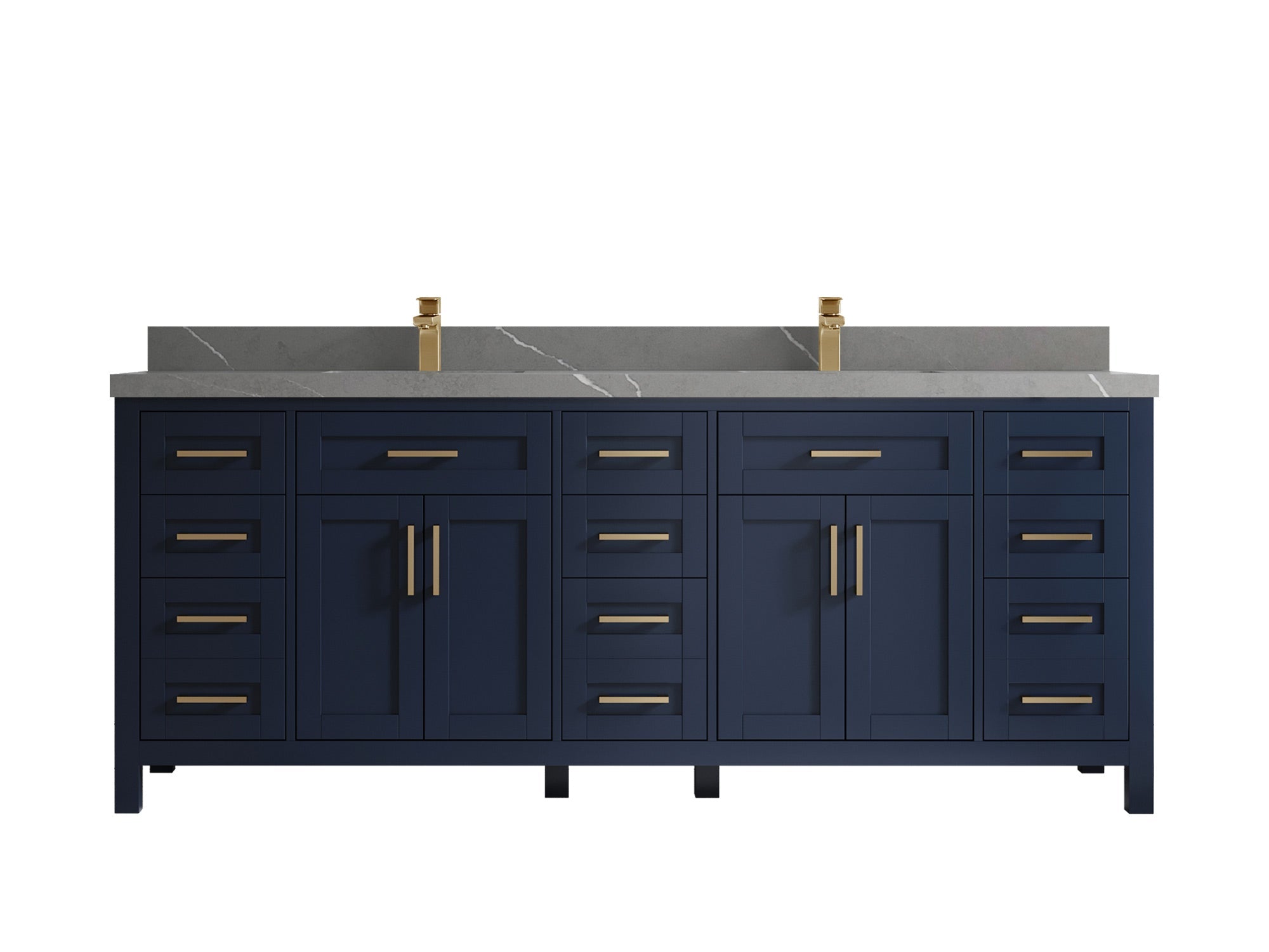 Cambridge 84 in. W x 22 in. D Double Sink Bathroom Vanity - Willow Bath and Vanity