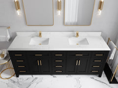 Cambridge 84 in. W x 22 in. D Double Sink Bathroom Vanity - photo 28