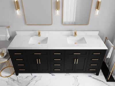Cambridge 84 in. W x 22 in. D Double Sink Bathroom Vanity - Willow Bath and Vanity