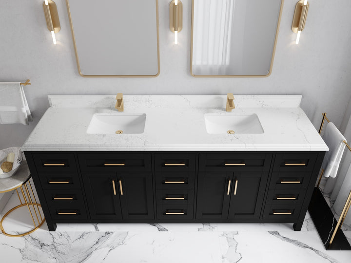 Cambridge 84 in. W x 22 in. D Double Sink Bathroom Vanity - photo 33