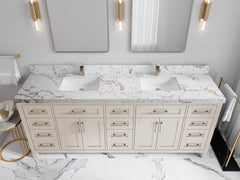 Cambridge 84 in. W x 22 in. D Double Sink Bathroom Vanity - photo 37