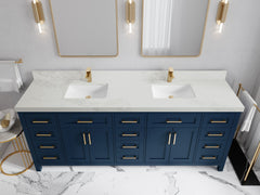 Cambridge 84 in. W x 22 in. D Double Sink Bathroom Vanity - photo 9
