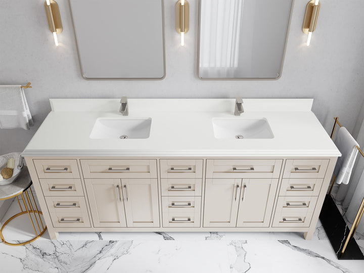 Cambridge 84 in. W x 22 in. D Double Sink Bathroom Vanity - photo 33