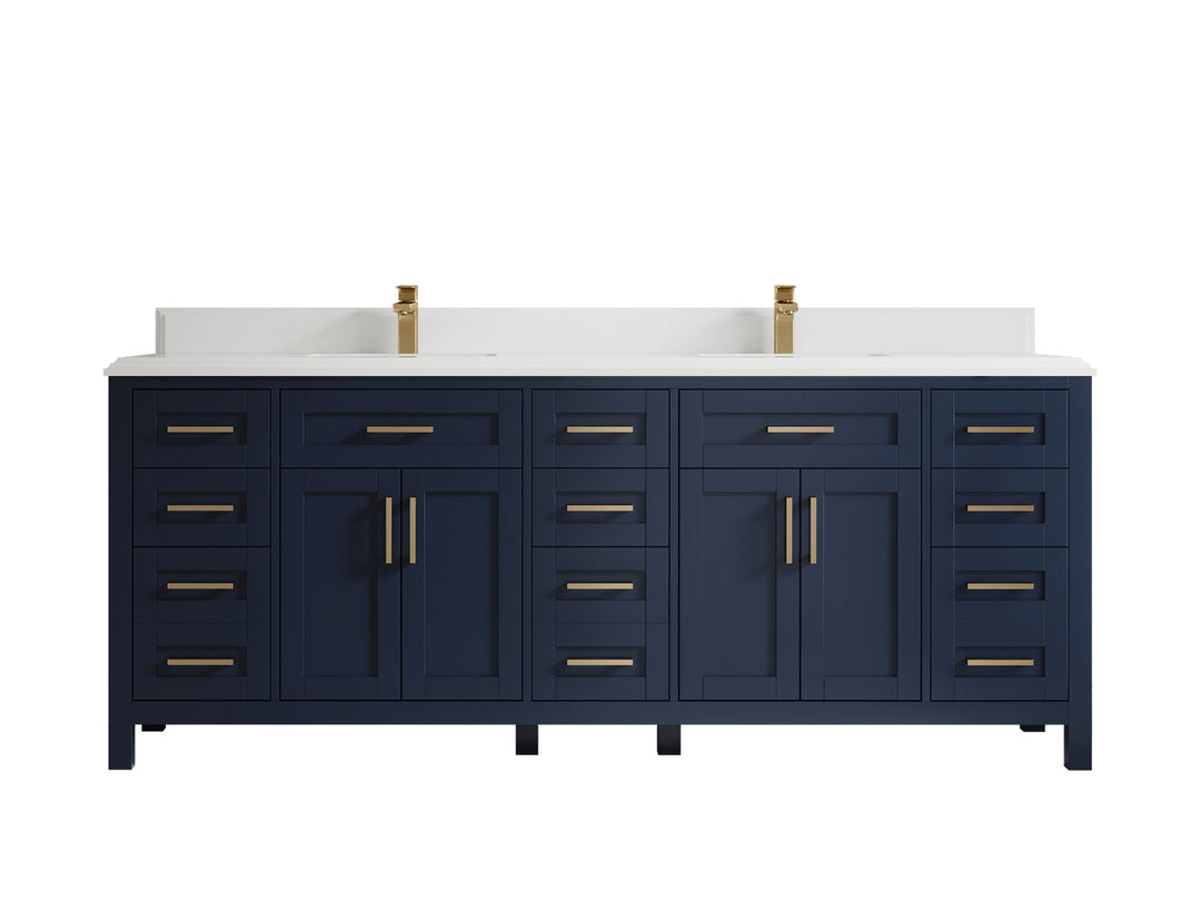 Cambridge 84 in. W x 22 in. D Double Sink Bathroom Vanity - Willow Bath and Vanity