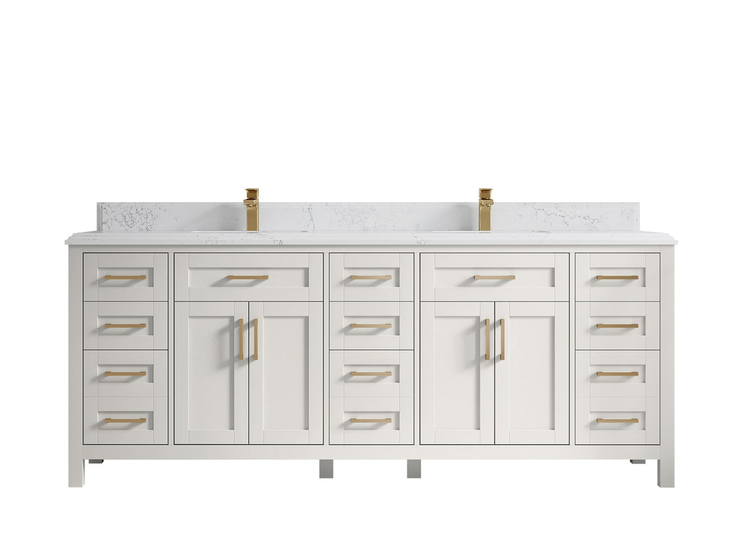 Cambridge 84 in. W x 22 in. D Double Sink Bathroom Vanity - Willow Bath and Vanity