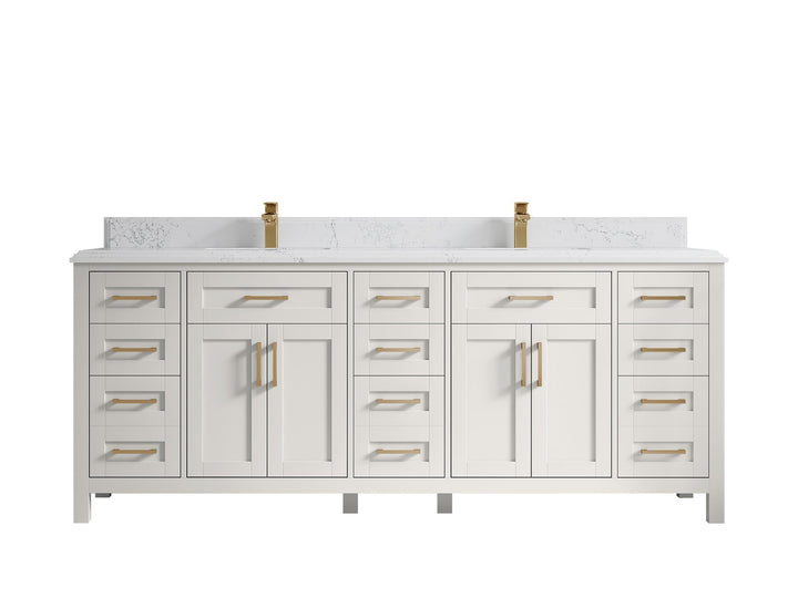 Cambridge 84 in. W x 22 in. D Double Sink Bathroom Vanity - photo 45