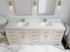 Cambridge 84 in. W x 22 in. D Double Sink Bathroom Vanity - photo 21