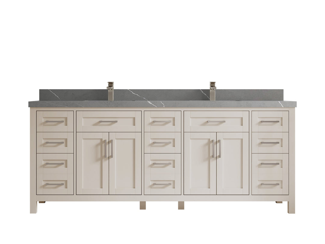 Cambridge 84 in. W x 22 in. D Double Sink Bathroom Vanity - Willow Bath and Vanity