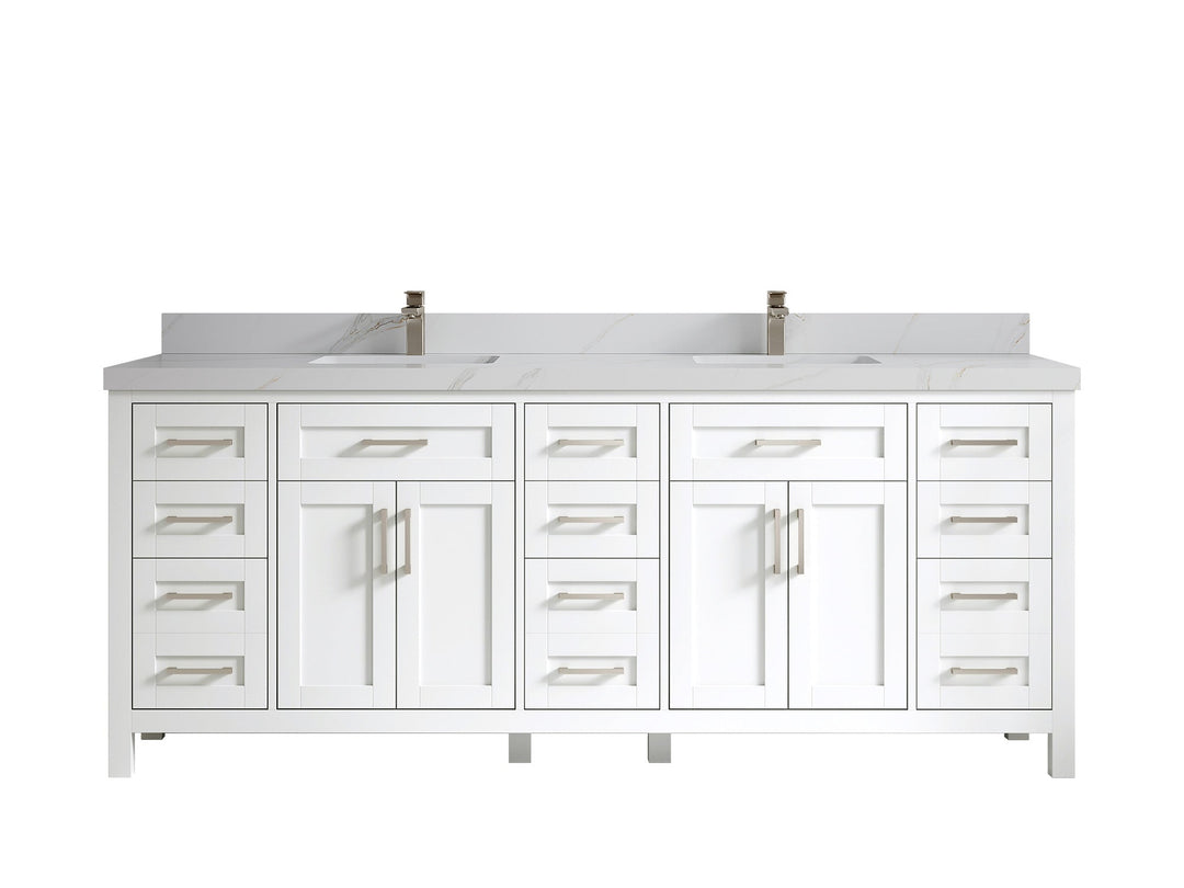 Cambridge 84 in. W x 22 in. D Double Sink Bathroom Vanity - Willow Bath and Vanity
