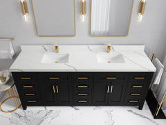 Cambridge 84 in. W x 22 in. D Double Sink Bathroom Vanity - photo 16
