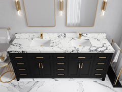 Cambridge 84 in. W x 22 in. D Double Sink Bathroom Vanity - photo 40
