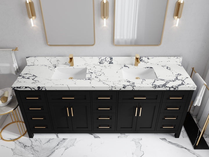 Cambridge 84 in. W x 22 in. D Double Sink Bathroom Vanity - photo 45