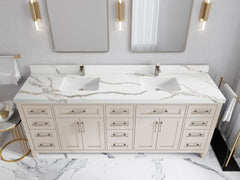 Cambridge 84 in. W x 22 in. D Double Sink Bathroom Vanity - photo 11