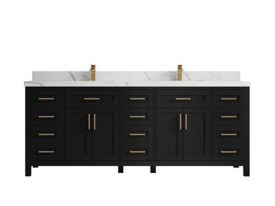 Cambridge 84 in. W x 22 in. D Double Sink Bathroom Vanity - Willow Bath and Vanity