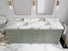Cambridge 84 in. W x 22 in. D Double Sink Bathroom Vanity - photo 36
