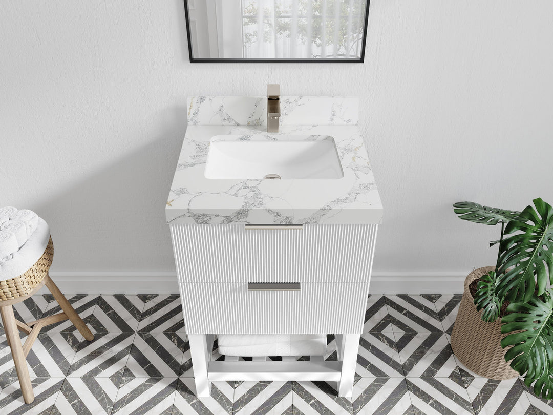 Catalina 24 in. W x 22 in. D Single Sink Bathroom Vanity - Willow Bath and Vanity