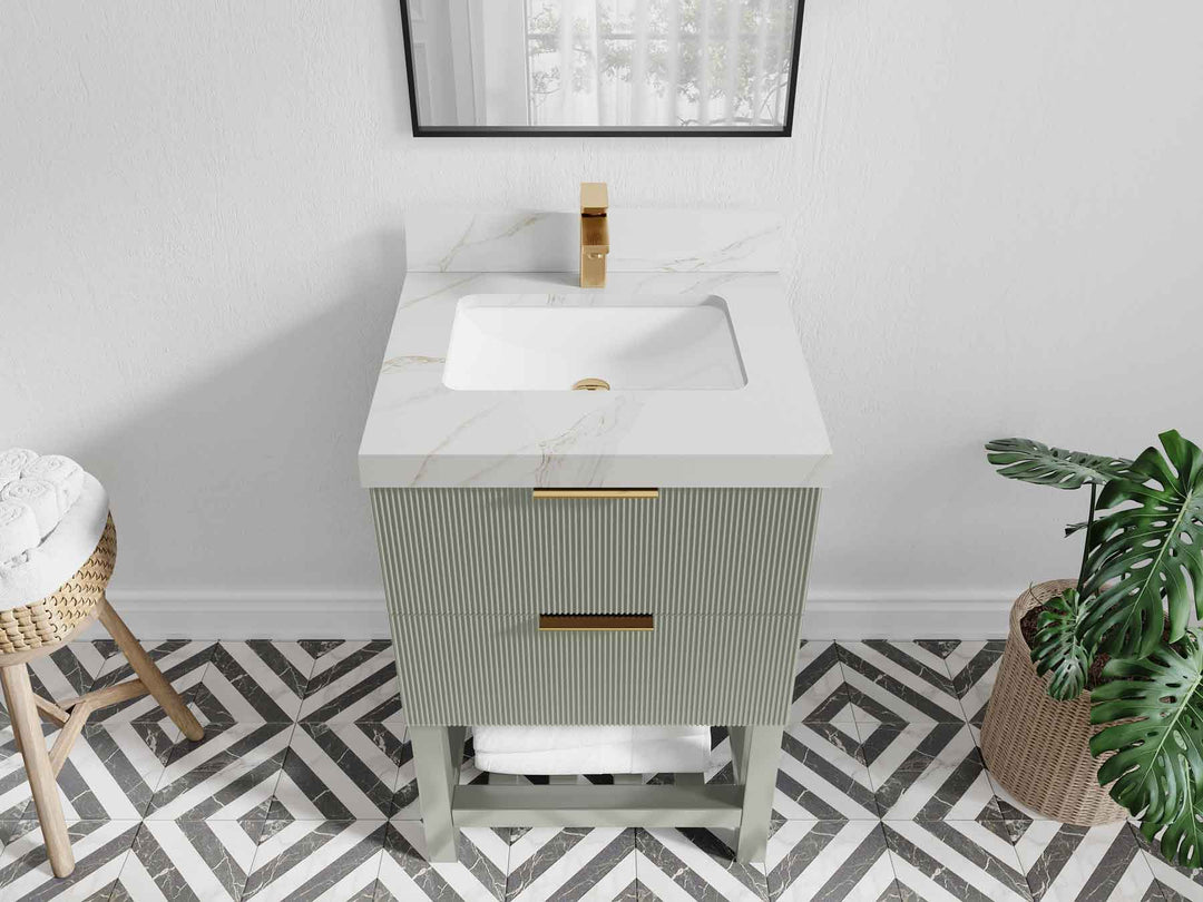 Catalina 24 in. W x 22 in. D Single Sink Bathroom Vanity - Willow Bath and Vanity