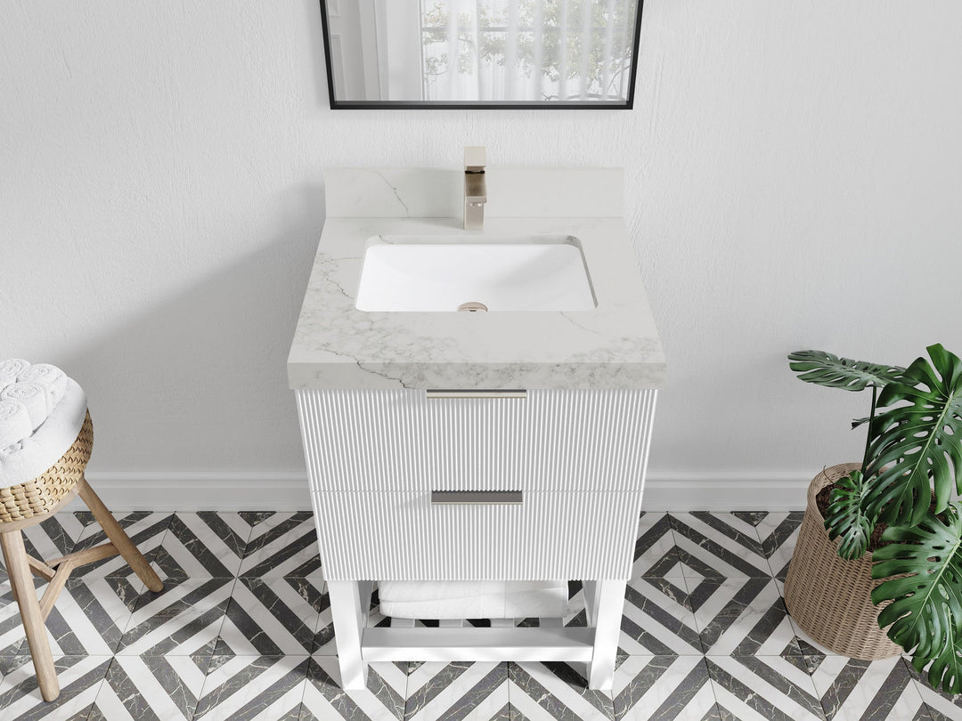 Catalina 24 in. W x 22 in. D Single Sink Bathroom Vanity - Willow Bath and Vanity